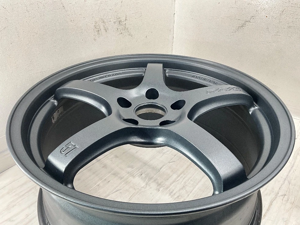 JDM Used 4-Piece Aluminum Wheel Set: 18x7.5J +50 5x114.3 PCD 18RAYS GR No Tires - Image 7