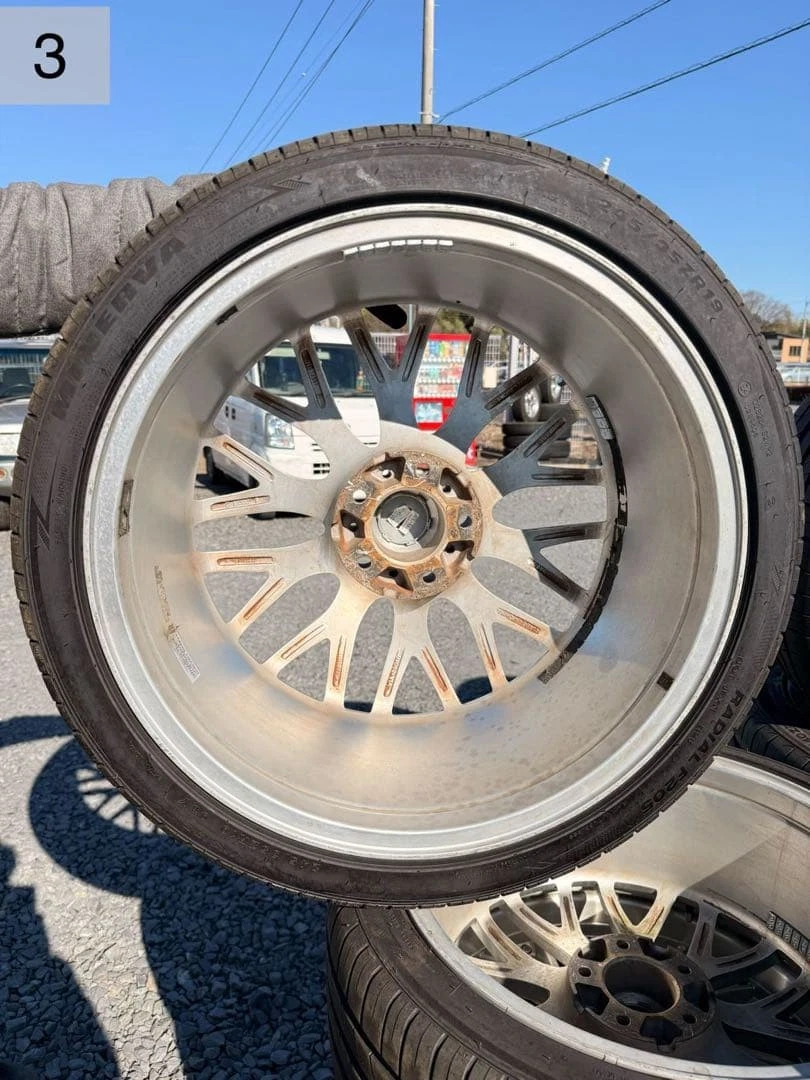 JDM WORK multi Forchetta aluminum wheels with summer tires 4-pack set No Tires - Image 4