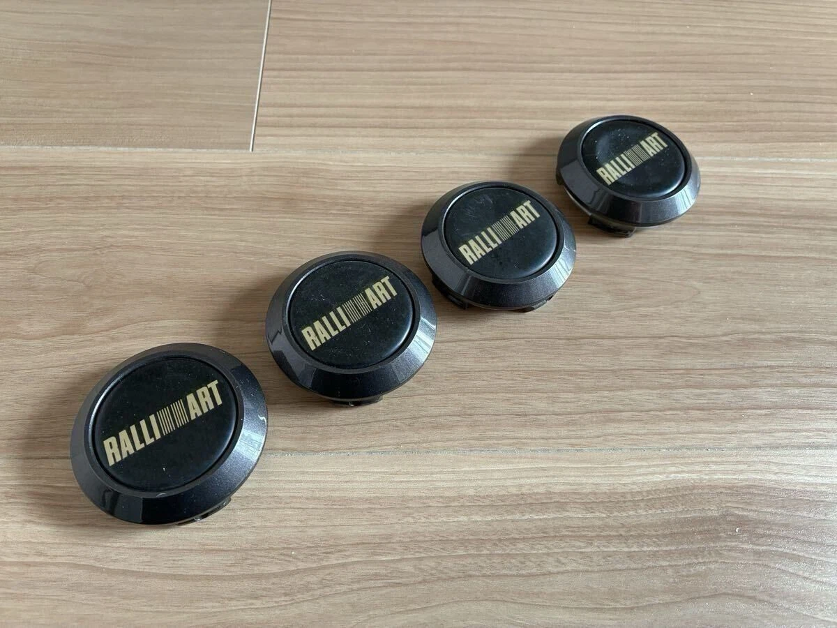 JDM Center caps for Mitsubishi Lancer Evolution RALLIART RA04 Enkei al No Tires - Image 3