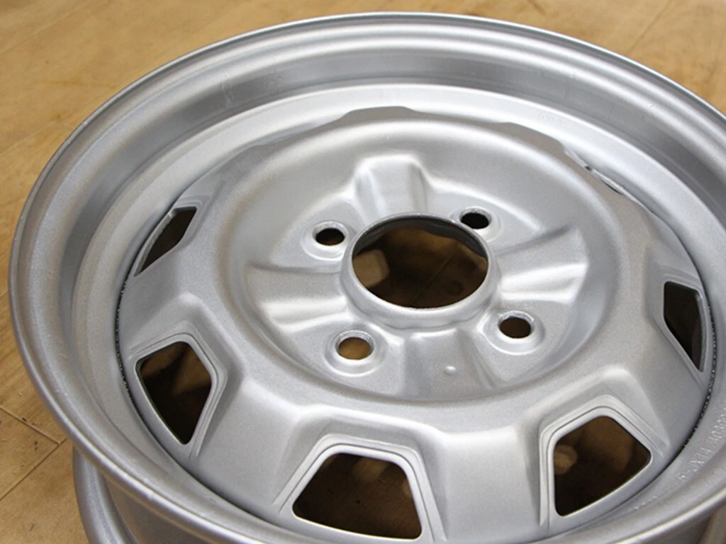JDM B555 Rare Nissan Genuine 14x5J+25 PCD114.3 4-Lug Hub Diameter 73mm No Tires - Image 7