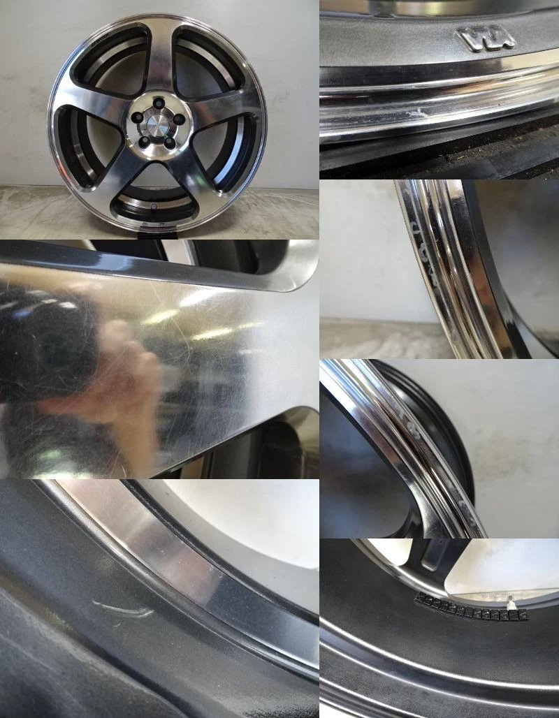 JDM A-024 Cash on delivery available Rank D.I Used WORK RYVER Raybar S No Tires - Image 4