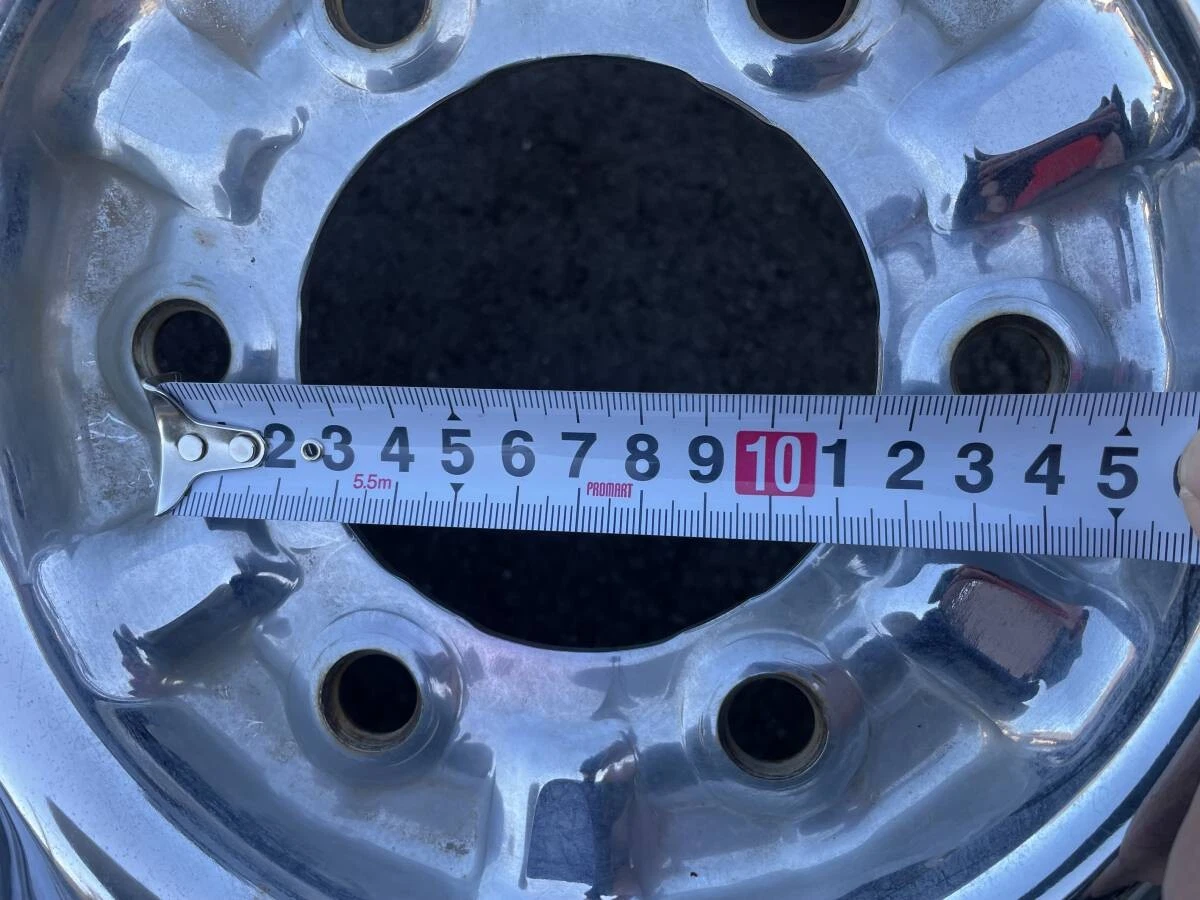 JDM Old car Rare Datsun Truck 620 with 156-hole 139.7 6J iron wheels w No Tires - Image 8