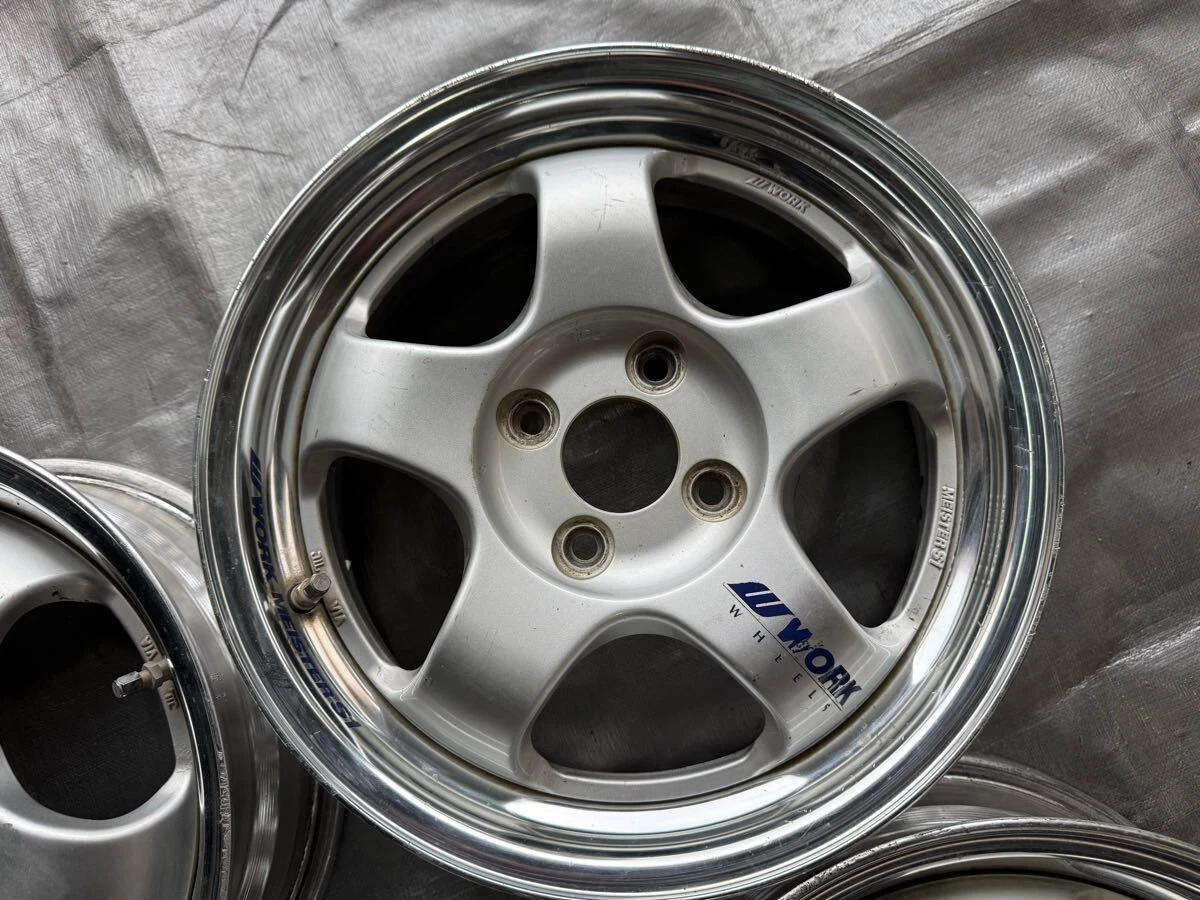 JDM Out of print work Meister S1 15x5.5j +42/O disc 4-hole PCD100 4-wh No Tires - Image 5