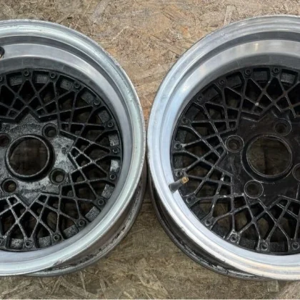 JDM Rare VOLK Mesh 147.5J-5 PCD114.3 4-lug 4-hole early model out of p No Tires