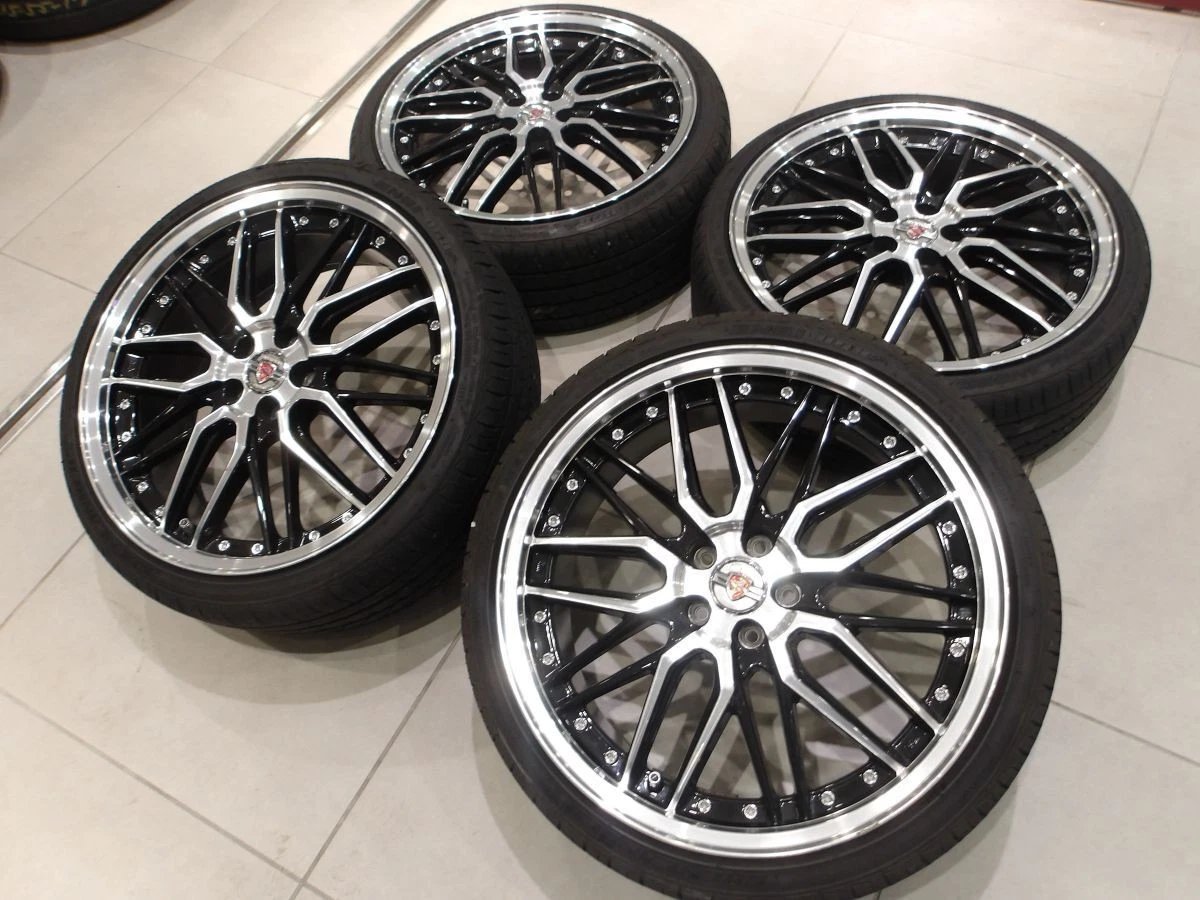 JDM H AME LMX 19 5H100 7.5J+48 215/35R19 30 50 Prius Corolla Sports Le No Tires