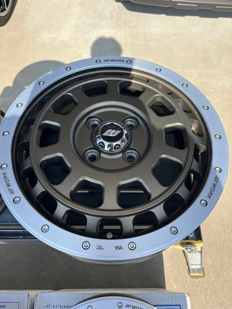 JDM WORK CRAG T-GRABIC 15-inch 4-Book Ashed Titanium No Tires - Image 5