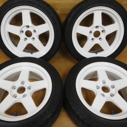 JDM 16-158 Super forgingRays TE37 16in 8J +33 7J +33 Old Model SW20 M No Tires
