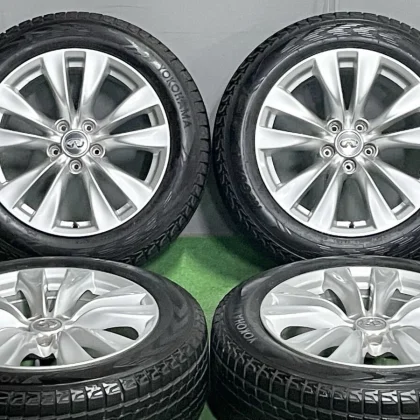 JDM Slightly Grooved Studless Tires Nissan Y51 Fuga OEM 18-inch 8J +43 No Tires