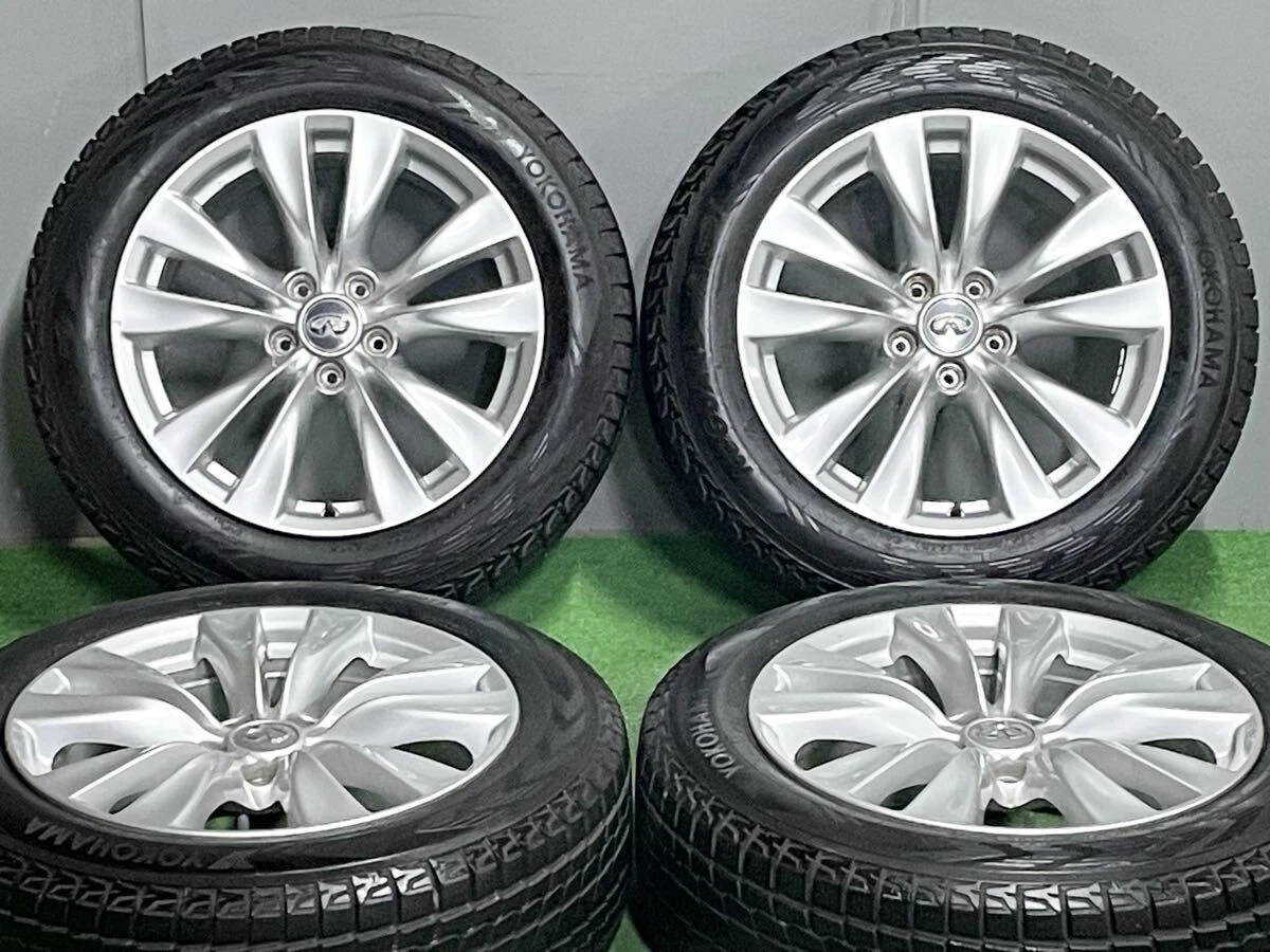 JDM Slightly Grooved Studless Tires Nissan Y51 Fuga OEM 18-inch 8J +43 No Tires