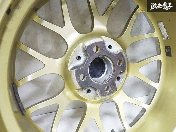 JDM BBS RG712H 4Wheels no tires 17x7+38 4x100 Gold - Image 7