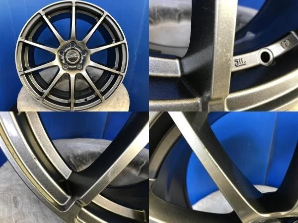 JDM Toyota Crown Royal 200 and 210 series 18mm gunmetal aluminum wheel No Tires - Image 5