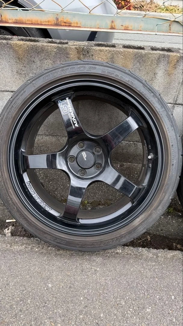 JDM ADVAN Racing GT 18-inch 8.0J+45 PCD100 ADVAN No Tires - Image 5