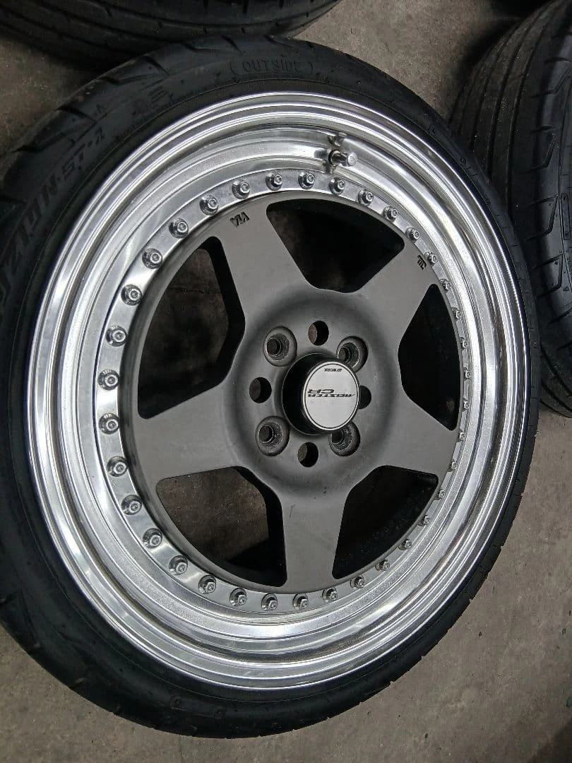 JDM Work Meister CR01 16-inch 4-hole PCD100 5.5J +26 No Tires - Image 2