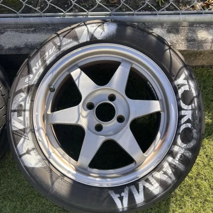 JDM Taneisha TWS MS6S wheels 100mm x 4-lug 15x6.5j+35 offset 67mm hub No Tires