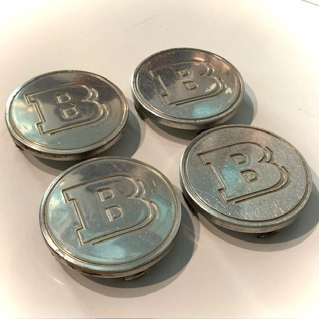 JDM BRABUS Genuine Wheel Center Caps Aluminum 59.5mm Set of 4 for MCC No Tires - Image 2
