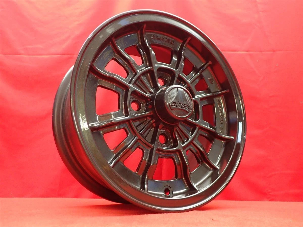 JDM Almex YSC 4Book 5.5J-13 PCD114.3 4-hole +27 hub 68 bluebar 510 whe No Tires - Image 4