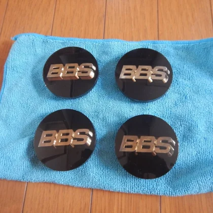 JDM BBS Center Cap LM 4 pieces Black Gold BBS No Tires