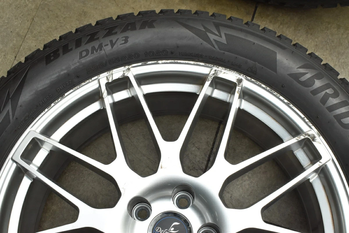 JDM Used 4-Book Wheel Set: 207.5J x 20 +35 PCD 114.3 235/55R20 102Q wi No Tires - Image 10