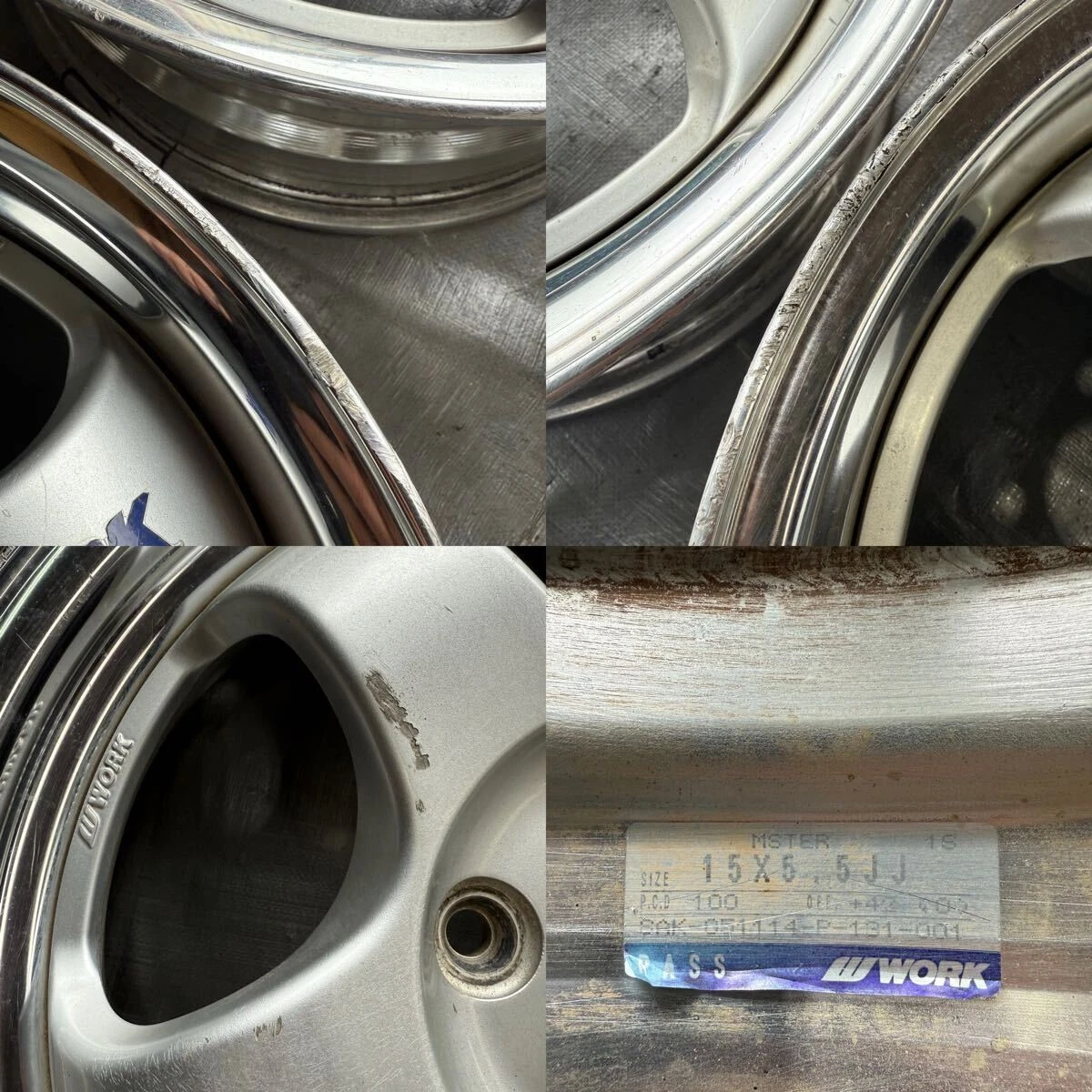 JDM Out of print work Meister S1 15x5.5j +42/O disc 4-hole PCD100 4-wh No Tires - Image 7