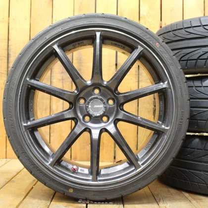 JDM RAYS Gravillage wheels 57 Transcend 18 Dunlop 215/40R18 tires for No Tires