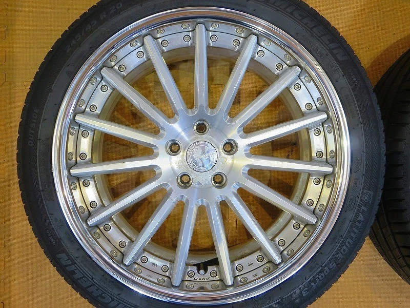 JDM Set of 4 WORK Gnosis GR201 Michelin 245/45R20 tires 209J +35/+25 P No Tires - Image 3