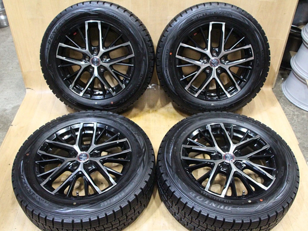 JDM C79 ENKEI AME SMACK 17X7J+38 114.3 Dunlop WINTER MAXX WM01 225/60R No Tires