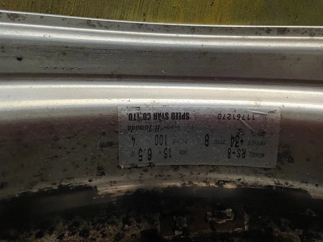 JDM Super cool 15 Watanabe black aluminum wheels No Tires - Image 8