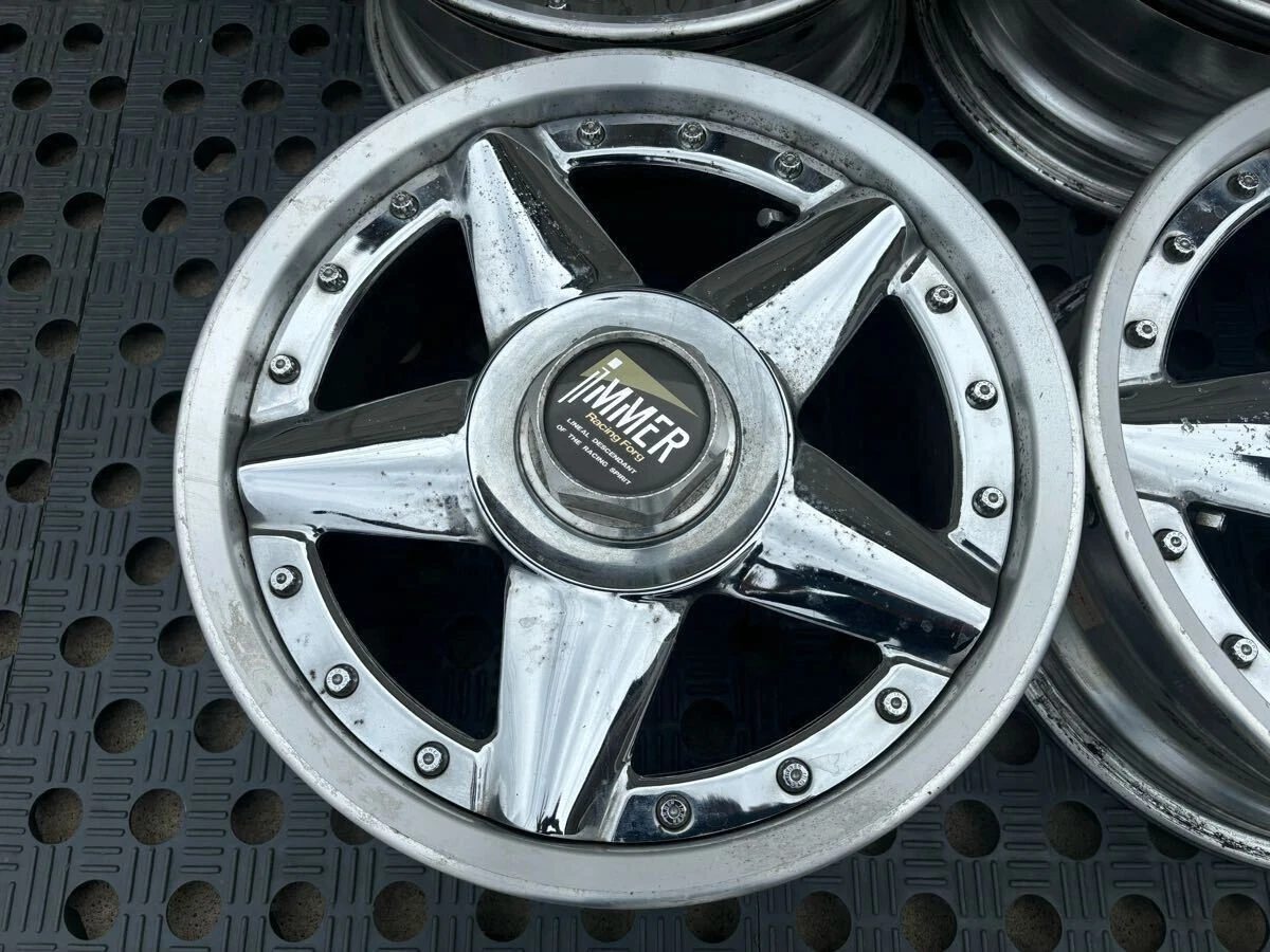 JDM Rare weds IMMER Racing Forg 1515x6.5J +36 PCD 114.3/5H Used 4Book No Tires - Image 2
