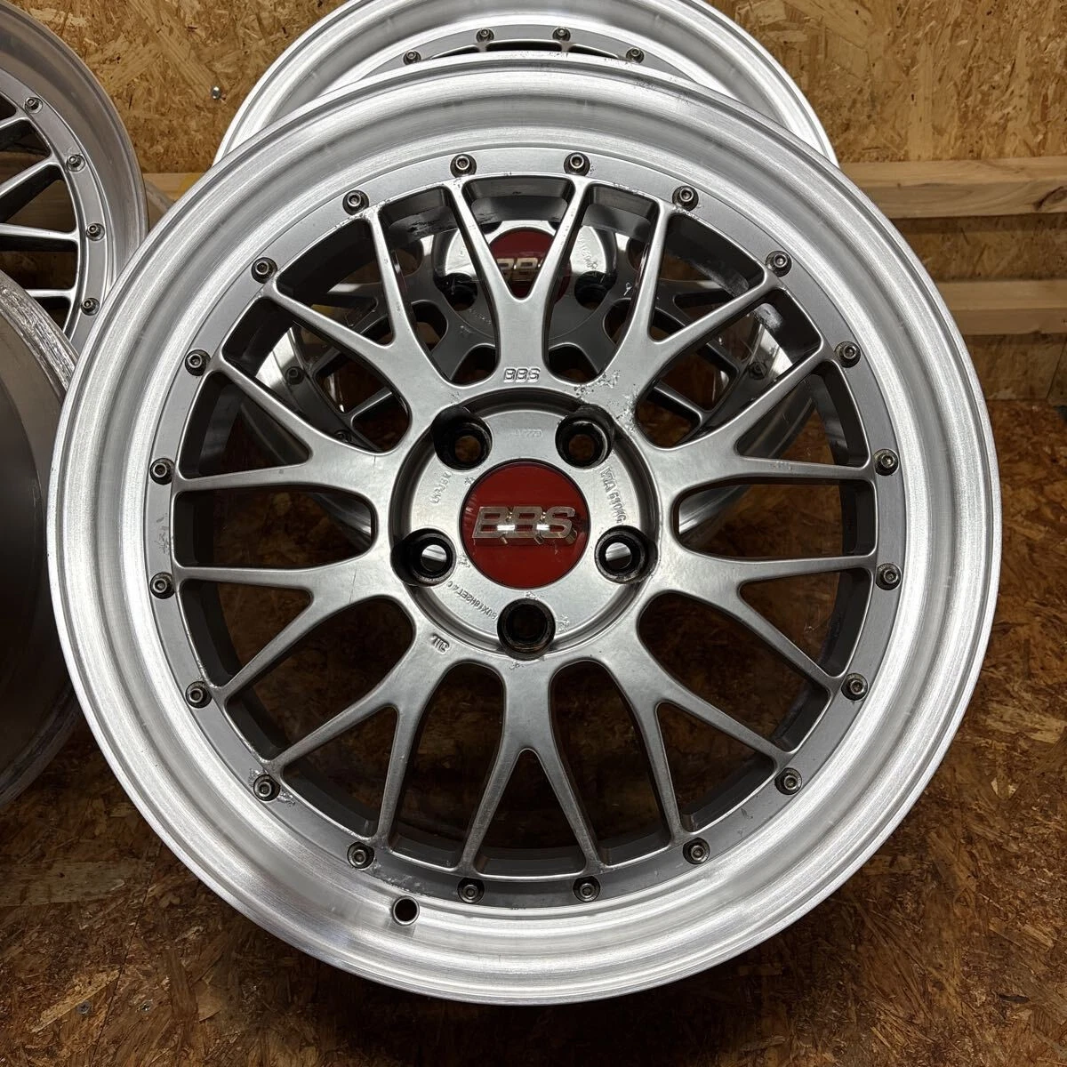 JDM Rare BBS forged LM wheels 18x8J+40/9J+42 114.3mm/5-lug for Mark II No Tires - Image 4