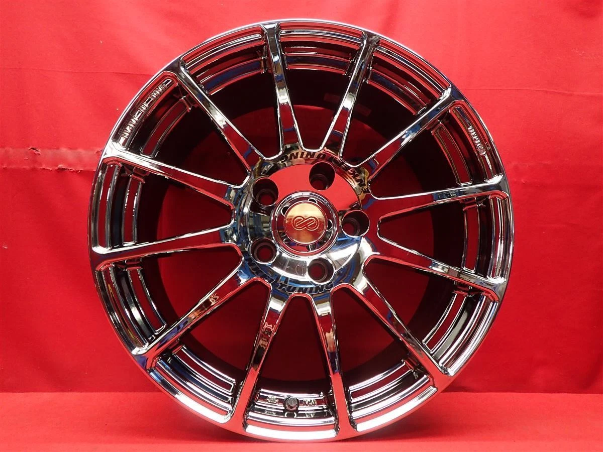 JDM Used ENKEI SC03 wheels 4-wheel 8J 17x114.3 bolt pattern 5x114 bolt No Tires - Image 5