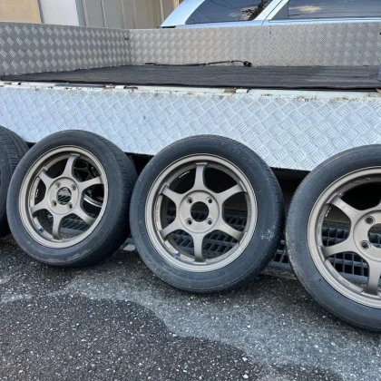 JDM ⭐️Rare Tanabe SSR TYPE-C 14-inch & 155/65R14 tires for light vehic No Tires