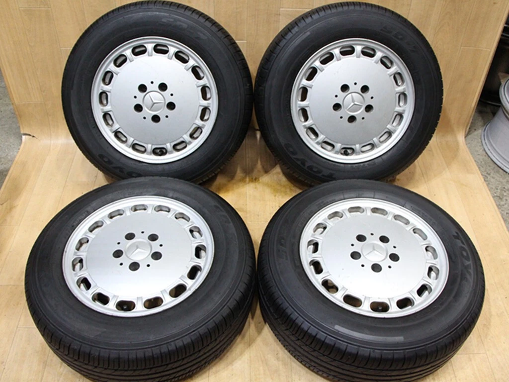 JDM B964 Rare Mercedes-Benz Genuine W126 15X7J+25 PCD112 TOYO SD-7 205 No Tires