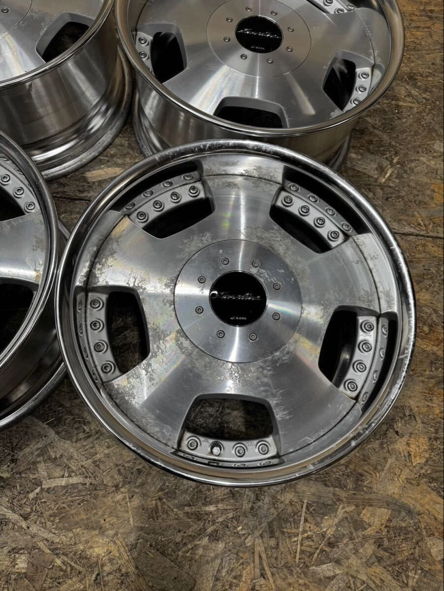 JDM Rare WORK Euroline DH 188.5J+25 9J+25 PCD139.7 6-hole 6H deep rim No Tires - Image 5