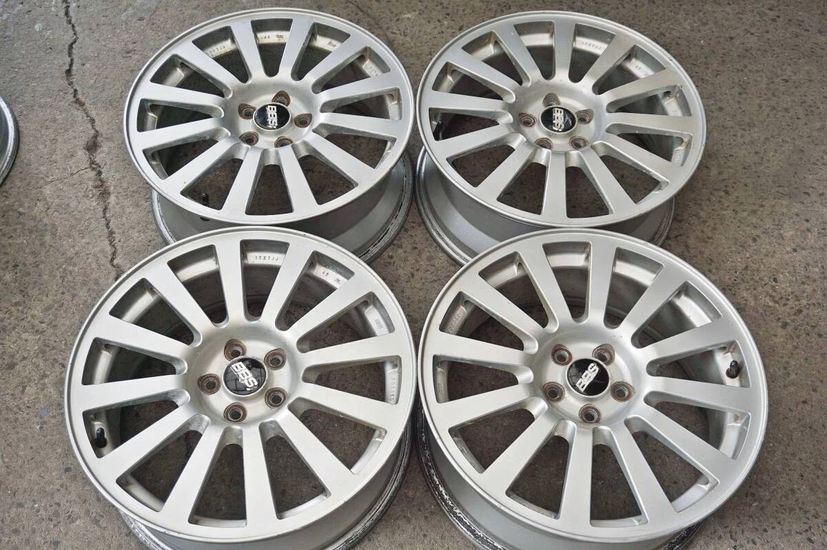 JDM Forged lightweight Subaru genuine option BBS RV722 17in 7J +48 PCD No Tires
