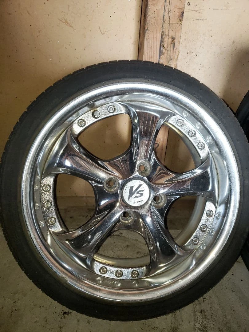 JDM 15 deep rim wheel work kf vs No Tires - Image 5