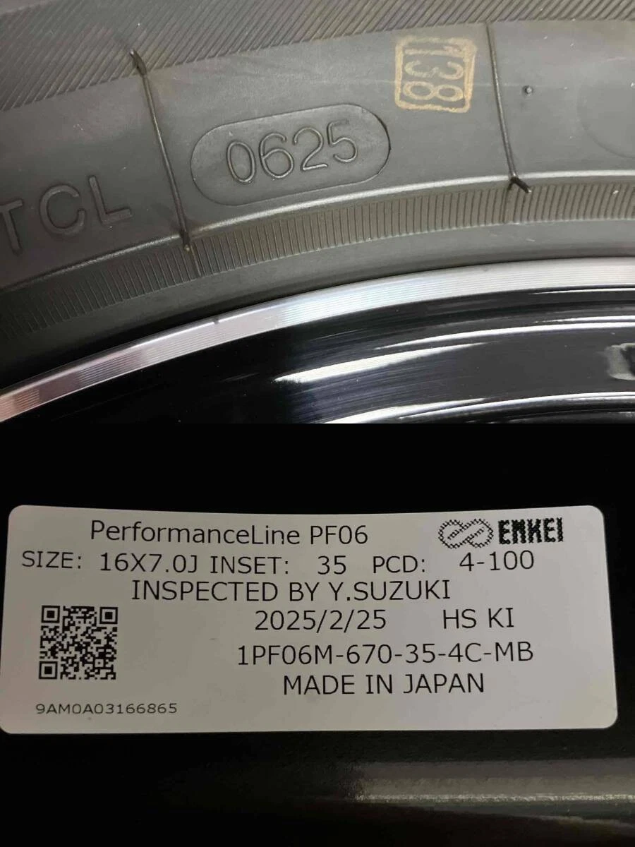 JDM ENKEI PF06 4Wheels No Tire 16x7+35 4x100 Hub67.1 - Image 7