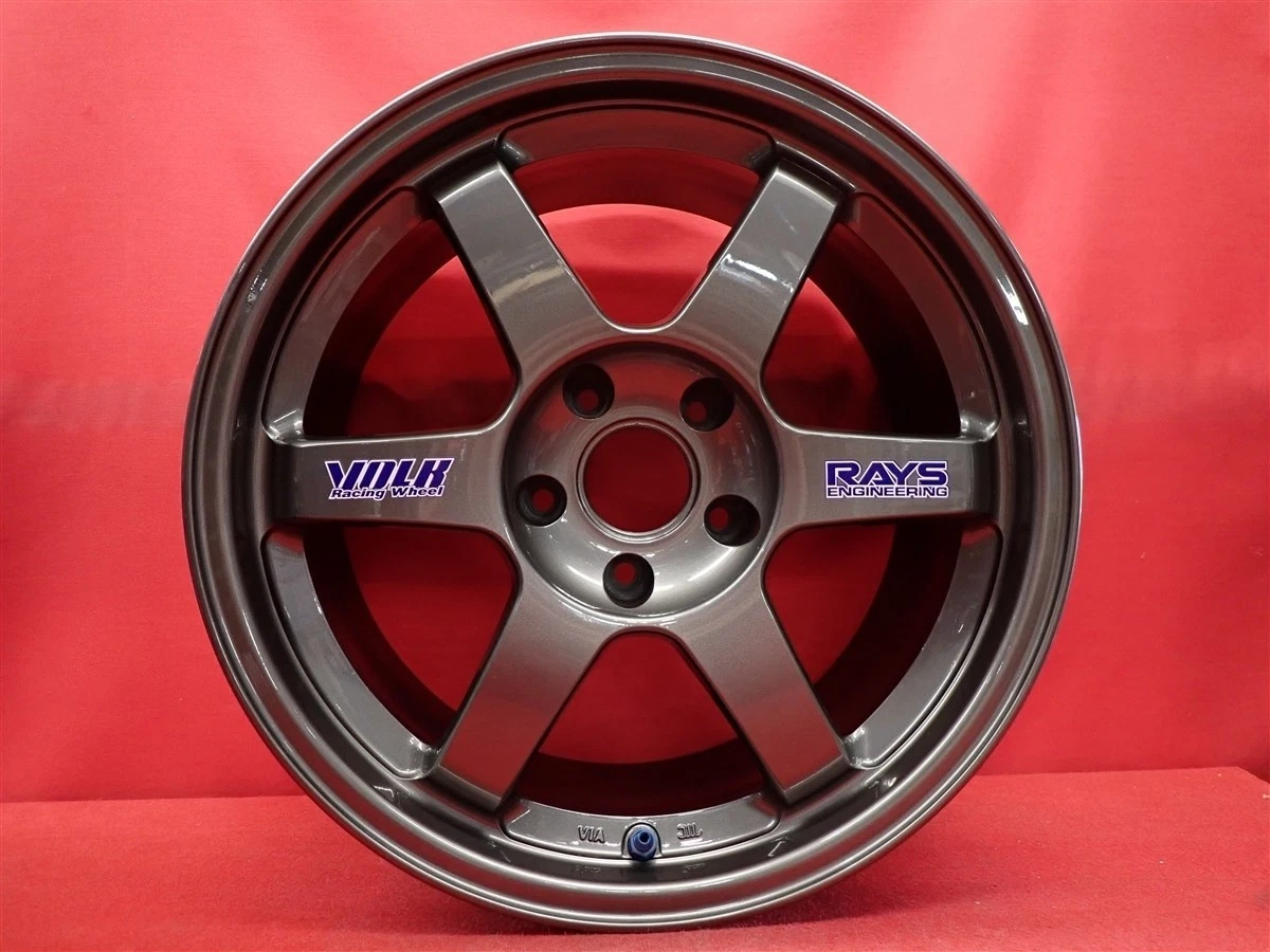 JDM Used RAYS VOLKRACING TE37 wheels lightweight 7.6kg each 4-wheel 8. No Tires - Image 4