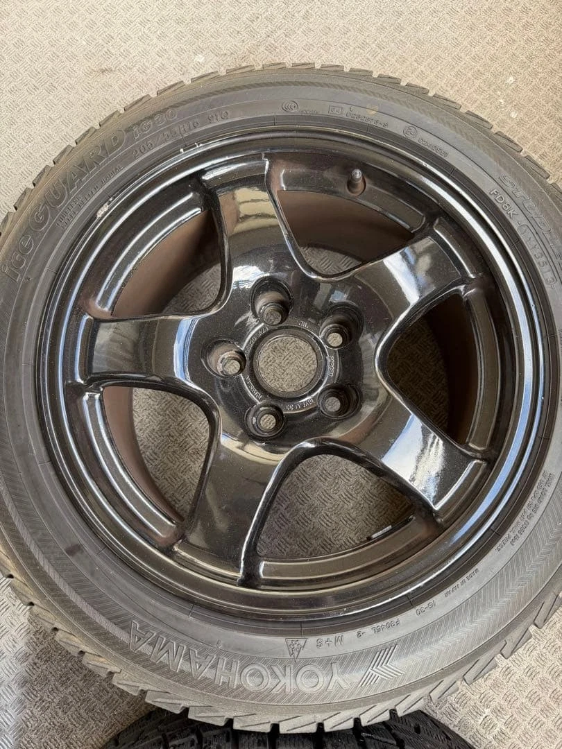 JDM GT-R 32 genuine 16-inch aluminum studless tires 205/55 R16 4-book No Tires - Image 5