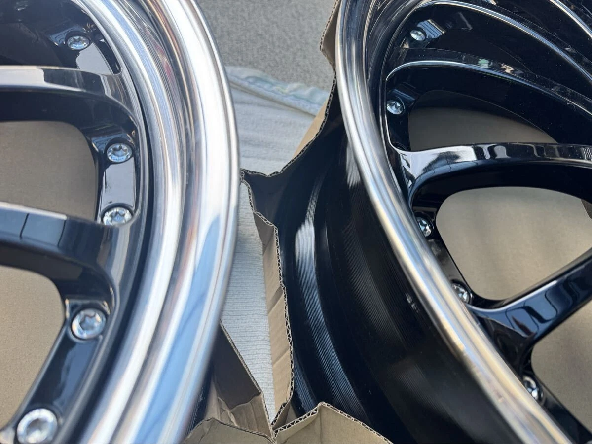 JDM Carlsson 2/16 RS 21-inch x 8.5j +38 PCD114 deep rim black x black No Tires - Image 5