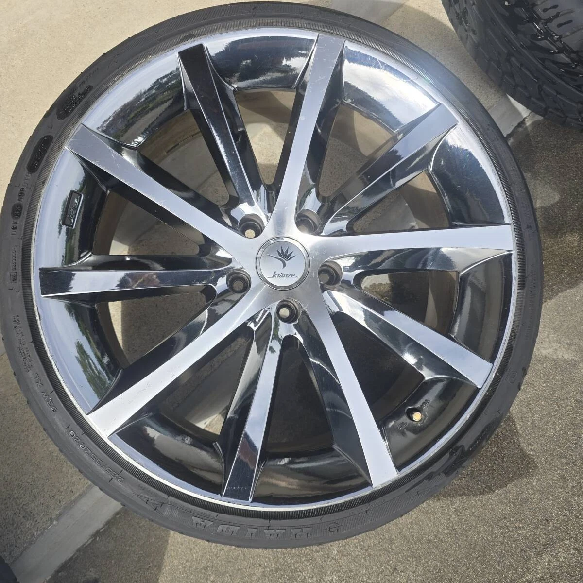 JDM Weds Kranze Vishunu EVO 4Wheels no tires 20x8.5+44 9+36 5x114.3 - Image 3