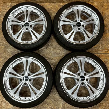 JDM Rare SSR Felini 198.5J+37 PCD114.3 5-hole 5H Cerberus II wheels fo No Tires