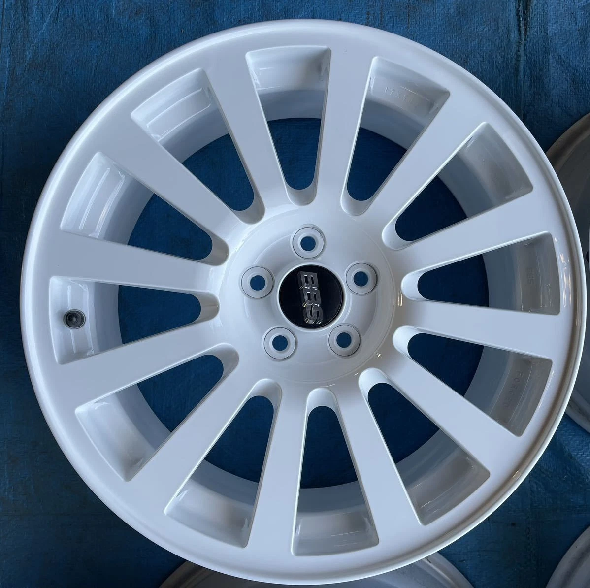 JDM BBS Subaru genuine 17 x 7J +48 5H 100 RV722 wheels made in Japan l No Tires - Image 3