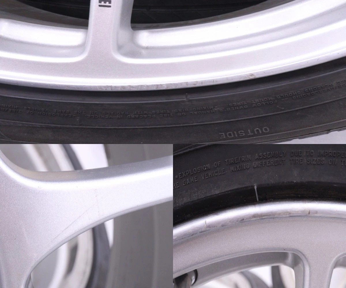 JDM 59-2574 Mitsubishi QT 17x8J +38 5x114.3 PCD 235/45R17 tires for Mi No Tires - Image 4