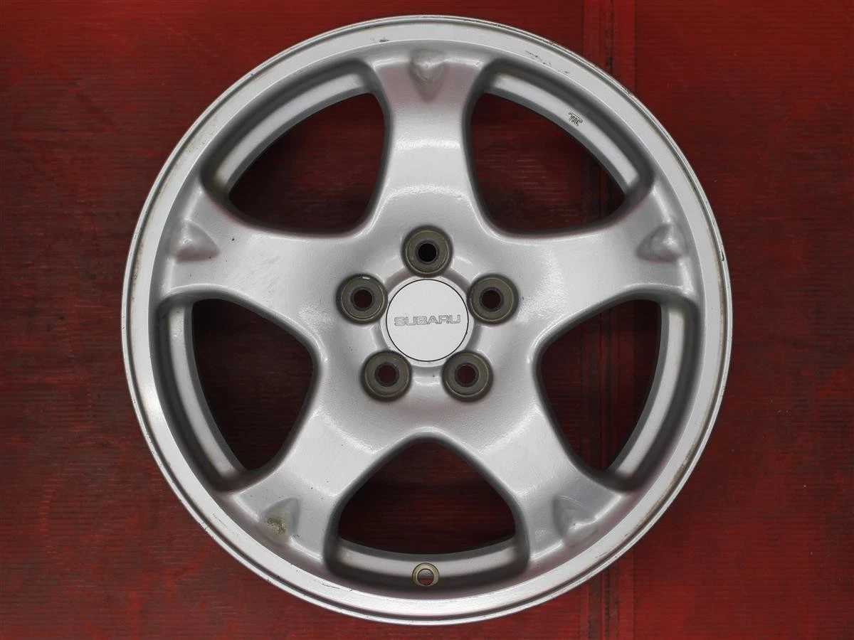 JDM Set of 4 Used Subaru Impreza WRX STi GC8 Genuine Aluminum Wheels 1 No Tires - Image 5