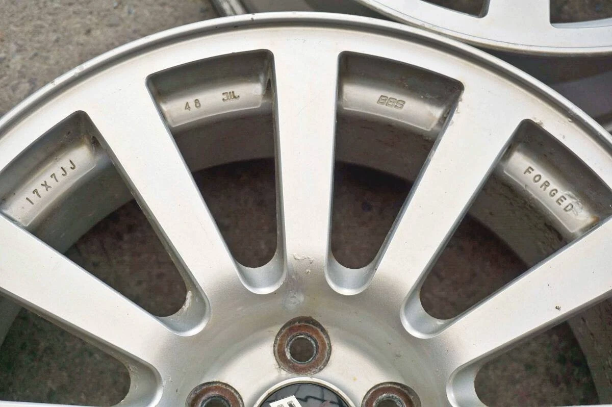 JDM Forged lightweight Subaru genuine option BBS RV722 17in 7J +48 PCD No Tires - Image 6