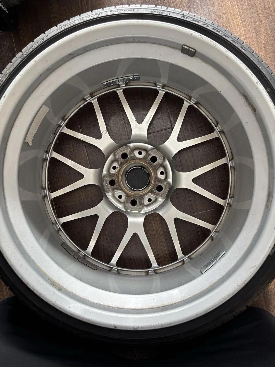 JDM BBS RS-GT 8.5J/9.5J-19 +38 DSK 215/35-19 235/35-19 Forged Silver 2 No Tires - Image 9