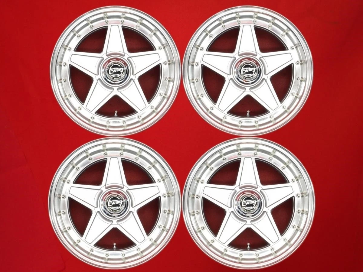 JDM Rare WORK Ewing III wheels 4Wheels 16x7.5+8 8+-0 5x114.3