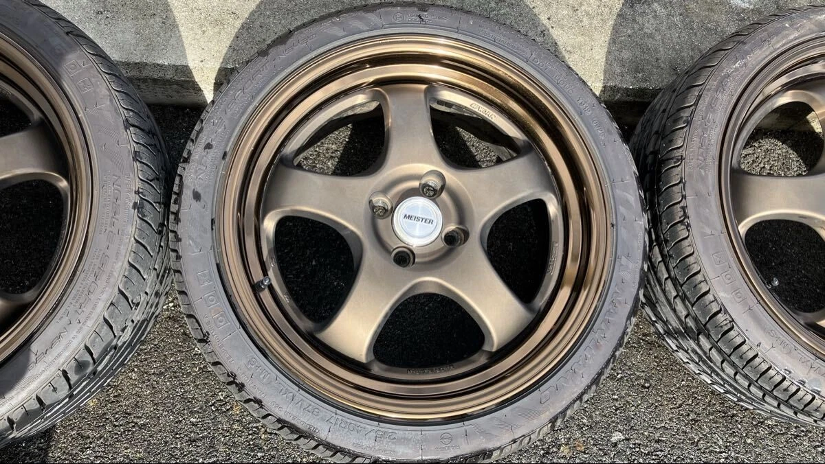 JDM WORK MEISTER S1R 177.5j +40 x 2 wheels 7.5j +43 x 2 wheels ND Road No Tires - Image 4