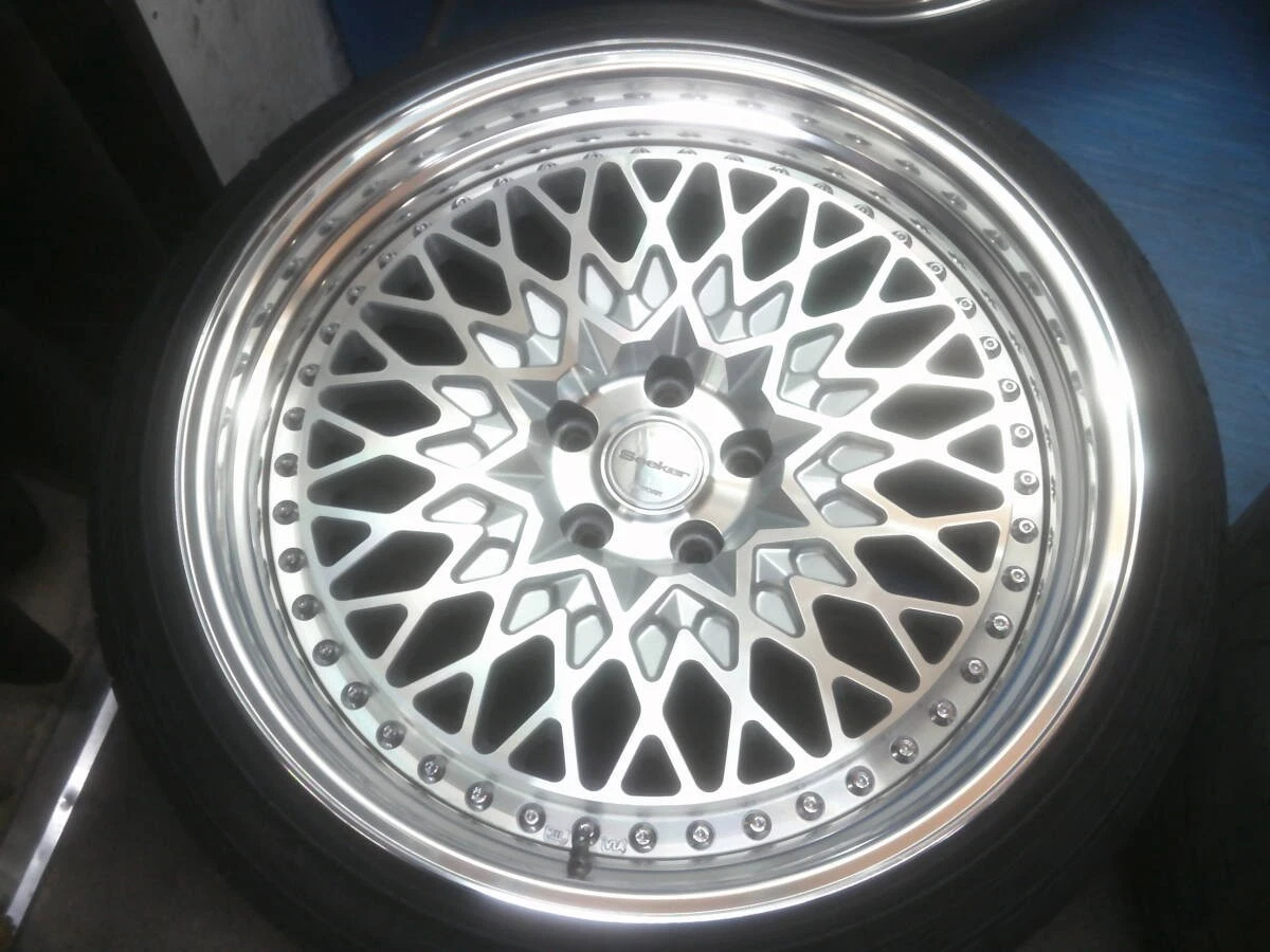 JDM WORK Seeker 20PCD114.3 9J 10J +26/+38 deep rim mesh tensioner Japa No Tires - Image 5