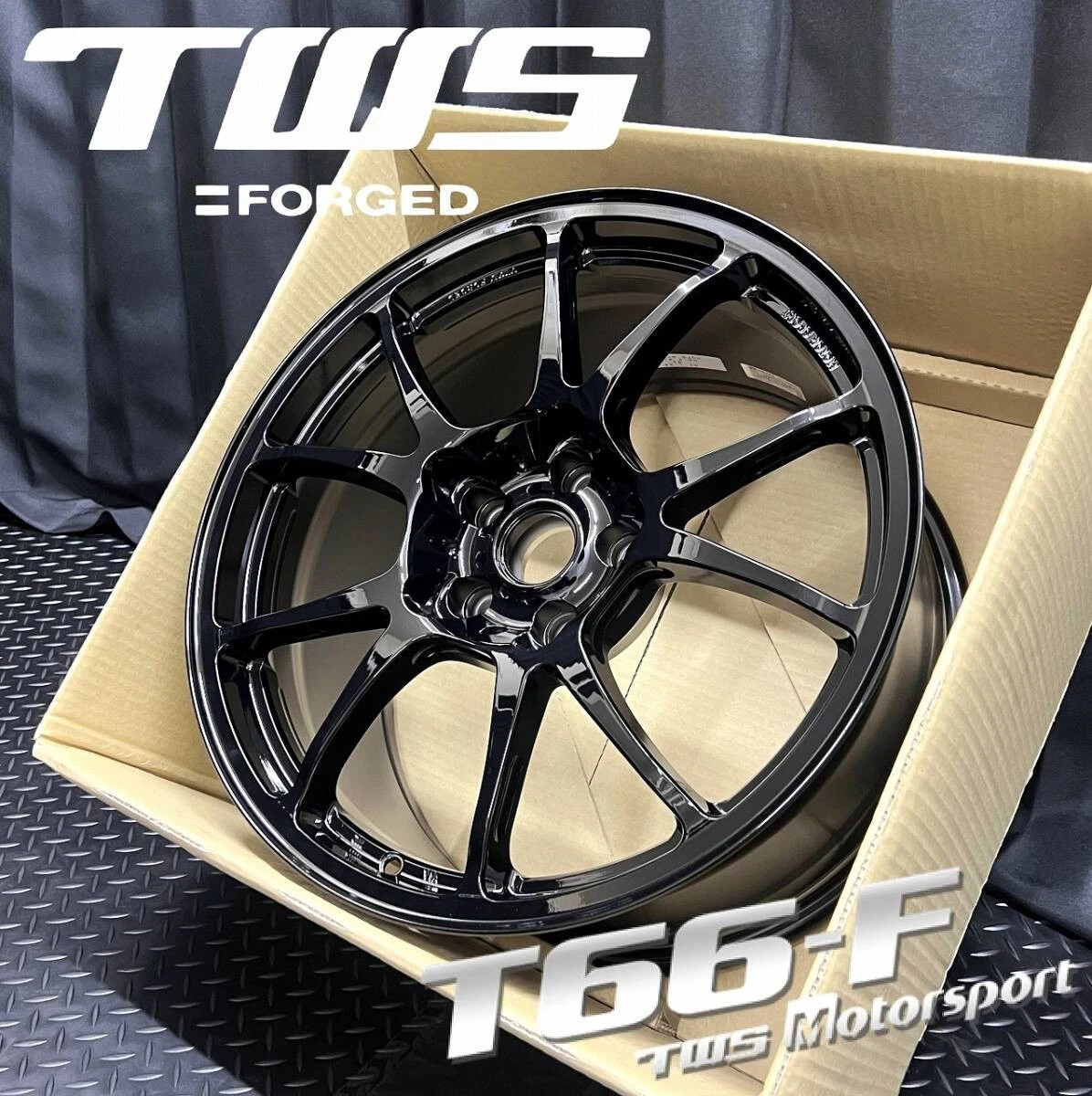 JDM forgingTWS T66-F 189.5J +38 5H 114.3 φ60 1Pcs No. B260218-B3 Compa No Tires